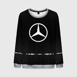 Свитшот мужской Mercedes: Black Abstract, цвет: 3D-меланж