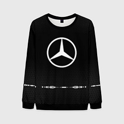 Свитшот мужской Mercedes: Black Abstract, цвет: 3D-черный