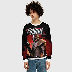Свитшот мужской Fallout: New Vegas, цвет: 3D-белый — фото 2