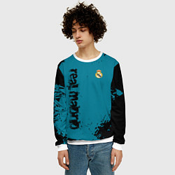 Свитшот мужской Real madrid - grange style, цвет: 3D-белый — фото 2