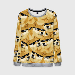 Свитшот мужской Doge: Deal with it, цвет: 3D-меланж
