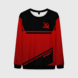 Свитшот мужской USSR: Black Sport, цвет: 3D-черный