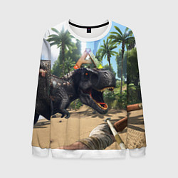 Свитшот мужской ARK: Survival Evolved, цвет: 3D-белый