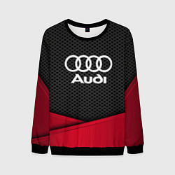 Свитшот мужской Audi: Grey Carbon, цвет: 3D-черный