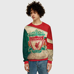 Свитшот мужской FC Liverpool: Old Style, цвет: 3D-красный — фото 2