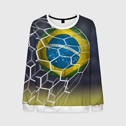 Свитшот мужской Brazil Football, цвет: 3D-белый