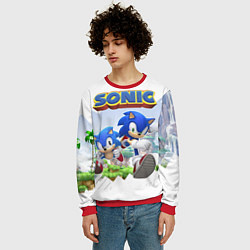 Свитшот мужской Sonic Stories, цвет: 3D-красный — фото 2