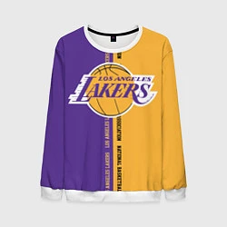 Свитшот мужской NBA: LA Lakers, цвет: 3D-белый