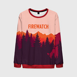 Свитшот мужской Firewatch: Orange Style, цвет: 3D-красный