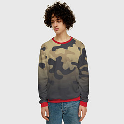 Свитшот мужской Camouflage Khaki, цвет: 3D-красный — фото 2