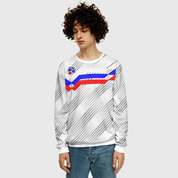Свитшот мужской Российский футбол, цвет: 3D-белый — фото 2