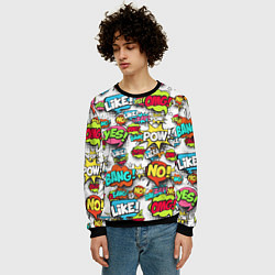 Свитшот мужской Pop art Fashion, цвет: 3D-черный — фото 2