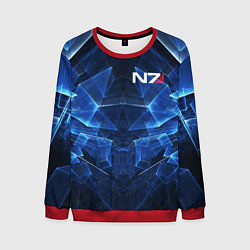 Мужской свитшот Mass Effect: Blue Armor N7