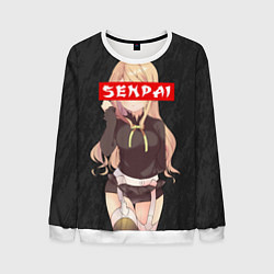 Свитшот мужской Senpai Baby, цвет: 3D-белый