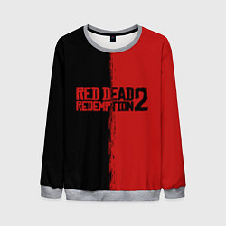 Свитшот мужской RDD 2: Black & Red, цвет: 3D-меланж