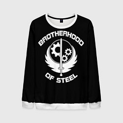 Свитшот мужской Brothood of Steel, цвет: 3D-белый