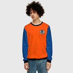 Свитшот мужской DBZ: Kame Senin Kanji Emblem, цвет: 3D-черный — фото 2