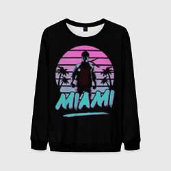 Свитшот мужской Майами, цвет: 3D-черный