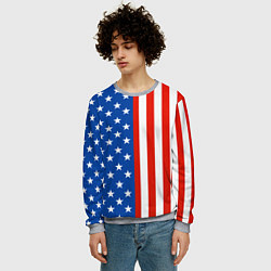 Свитшот мужской American Patriot, цвет: 3D-меланж — фото 2