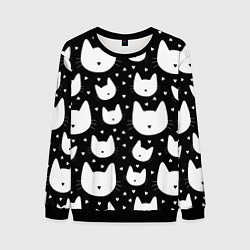 Мужской свитшот Love Cats Pattern