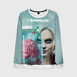 Свитшот мужской I-ZOMBIE large, цвет: 3D-белый