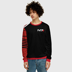 Свитшот мужской MASS EFFECT N7, цвет: 3D-красный — фото 2