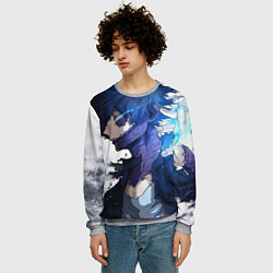 Свитшот мужской Академия героев - Даби, цвет: 3D-меланж — фото 2