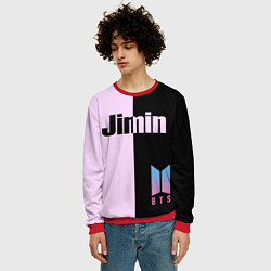 Свитшот мужской BTS Jimin, цвет: 3D-красный — фото 2