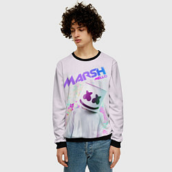 Свитшот мужской Marshmello: New DJ, цвет: 3D-черный — фото 2