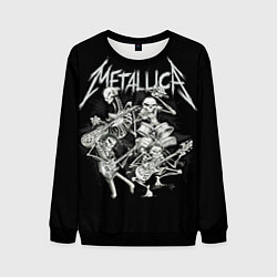 Свитшот мужской Metallica: Bones Rock, цвет: 3D-черный