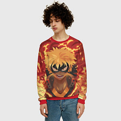 Свитшот мужской Boku no Hero Academia, цвет: 3D-красный — фото 2