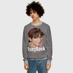 Свитшот мужской BTS JungKook, цвет: 3D-меланж — фото 2