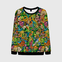 Мужской свитшот Тибетский коллаж