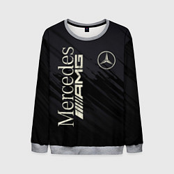 Свитшот мужской Mercedes AMG: Black Edition, цвет: 3D-меланж