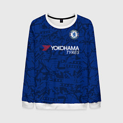 Свитшот мужской Chelsea home 19-20, цвет: 3D-белый