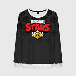 Свитшот мужской Brawl Stars: Black Team, цвет: 3D-белый