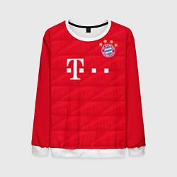 Свитшот мужской FC Bayern: Home 19-20, цвет: 3D-белый