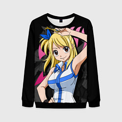 Свитшот мужской Fairy Tail: Lucy, цвет: 3D-черный