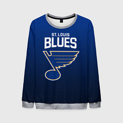 Свитшот мужской St Louis Blues, цвет: 3D-меланж