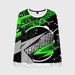 Мужской свитшот Black and green corners