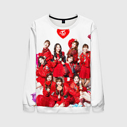 Свитшот мужской TWICE, цвет: 3D-белый