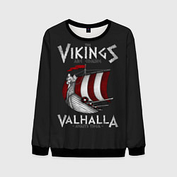 Свитшот мужской Vikings Valhalla, цвет: 3D-черный