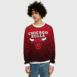 Свитшот мужской CHICAGO BULLS, цвет: 3D-белый — фото 2