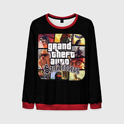Свитшот мужской GTA SA, цвет: 3D-красный