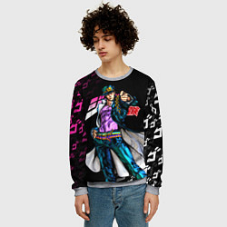 Свитшот мужской JOJOS BIZARRE ADVENTURE, цвет: 3D-меланж — фото 2