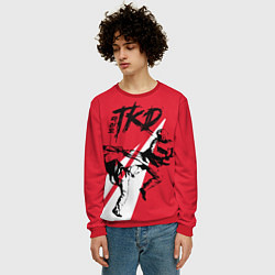 Свитшот мужской Taekwondo, цвет: 3D-красный — фото 2