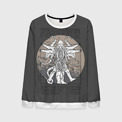 Свитшот мужской Cthulhu, цвет: 3D-белый