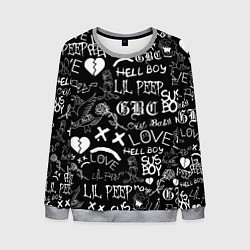 Свитшот мужской LIL PEEP LOGOBOMBING, цвет: 3D-меланж