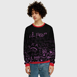 Свитшот мужской LIL PEEP, цвет: 3D-красный — фото 2