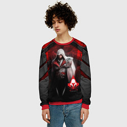 Свитшот мужской Assasin's creed, цвет: 3D-красный — фото 2